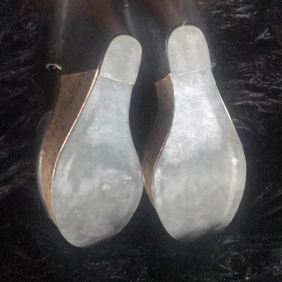 Madden Girl Black Wedge Sandals - Picture 2 of 2